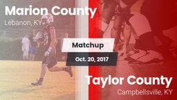 Matchup: Marion County High vs. Taylor County  2017