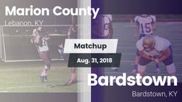 Matchup: Marion County High vs. Bardstown  2018