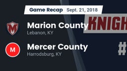 Recap: Marion County  vs. Mercer County  2018