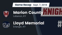 Recap: Marion County  vs. Lloyd Memorial  2018