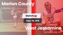 Matchup: Marion County High vs. West Jessamine  2018