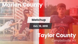 Matchup: Marion County High vs. Taylor County  2018