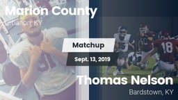 Matchup: Marion County High vs. Thomas Nelson  2019