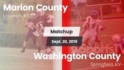 Matchup: Marion County High vs. Washington County  2019