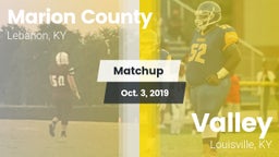 Matchup: Marion County High vs. Valley  2019