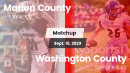 Matchup: Marion County High vs. Washington County  2020