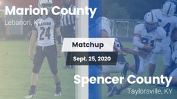 Matchup: Marion County High vs. Spencer County  2020