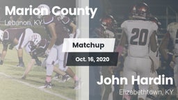 Matchup: Marion County High vs. John Hardin  2020