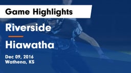 Riverside  vs Hiawatha  Game Highlights - Dec 09, 2016