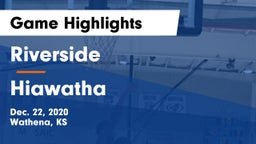 Riverside  vs Hiawatha  Game Highlights - Dec. 22, 2020