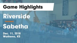 Riverside  vs Sabetha  Game Highlights - Dec. 11, 2018