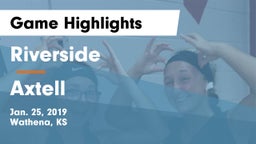 Riverside  vs Axtell  Game Highlights - Jan. 25, 2019