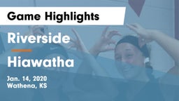 Riverside  vs Hiawatha  Game Highlights - Jan. 14, 2020