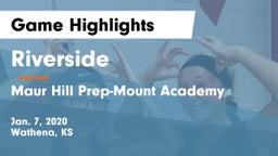 Riverside  vs Maur Hill Prep-Mount Academy  Game Highlights - Jan. 7, 2020