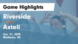 Riverside  vs Axtell  Game Highlights - Jan. 31, 2020