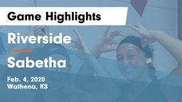 Riverside  vs Sabetha  Game Highlights - Feb. 4, 2020
