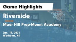 Riverside  vs Maur Hill Prep-Mount Academy  Game Highlights - Jan. 19, 2021