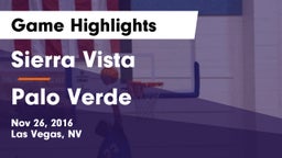 Sierra Vista  vs Palo Verde Game Highlights - Nov 26, 2016