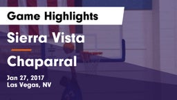 Sierra Vista  vs Chaparral  Game Highlights - Jan 27, 2017