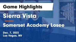 Sierra Vista  vs Somerset Academy Losee Game Highlights - Dec. 7, 2023