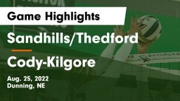 Sandhills/Thedford vs Cody-Kilgore  Game Highlights - Aug. 25, 2022