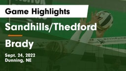 Sandhills/Thedford vs Brady  Game Highlights - Sept. 24, 2022