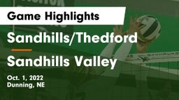 Sandhills/Thedford vs Sandhills Valley Game Highlights - Oct. 1, 2022