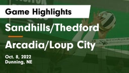 Sandhills/Thedford vs Arcadia/Loup City  Game Highlights - Oct. 8, 2022