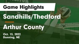 Sandhills/Thedford vs Arthur County  Game Highlights - Oct. 13, 2022