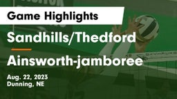 Sandhills/Thedford vs Ainsworth-jamboree Game Highlights - Aug. 22, 2023