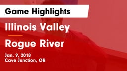 Illinois Valley  vs Rogue River Game Highlights - Jan. 9, 2018