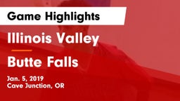 Illinois Valley  vs Butte Falls  Game Highlights - Jan. 5, 2019