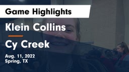 Klein Collins  vs Cy Creek  Game Highlights - Aug. 11, 2022