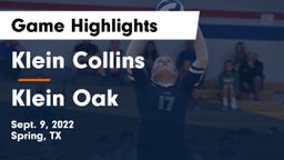 Klein Collins  vs Klein Oak  Game Highlights - Sept. 9, 2022