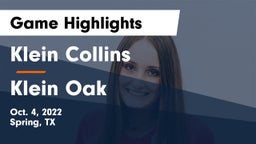 Klein Collins  vs Klein Oak  Game Highlights - Oct. 4, 2022