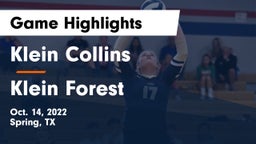 Klein Collins  vs Klein Forest  Game Highlights - Oct. 14, 2022
