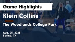Klein Collins  vs The Woodlands College Park  Game Highlights - Aug. 25, 2023