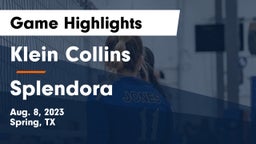 Klein Collins  vs Splendora  Game Highlights - Aug. 8, 2023