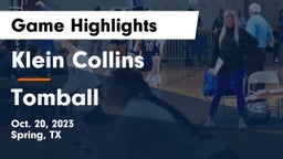 Klein Collins  vs Tomball  Game Highlights - Oct. 20, 2023