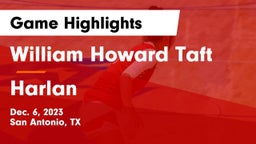William Howard Taft  vs Harlan  Game Highlights - Dec. 6, 2023