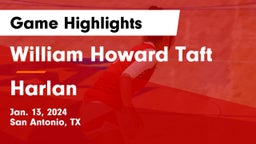 William Howard Taft  vs Harlan  Game Highlights - Jan. 13, 2024