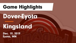 Dover-Eyota  vs Kingsland  Game Highlights - Dec. 19, 2019