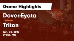 Dover-Eyota  vs Triton  Game Highlights - Jan. 30, 2020