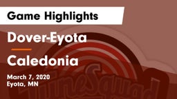 Dover-Eyota  vs Caledonia  Game Highlights - March 7, 2020