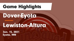 Dover-Eyota  vs Lewiston-Altura Game Highlights - Jan. 15, 2021