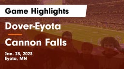 Dover-Eyota  vs Cannon Falls  Game Highlights - Jan. 28, 2023