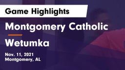 Montgomery Catholic  vs Wetumka  Game Highlights - Nov. 11, 2021
