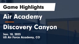 Air Academy  vs Discovery Canyon  Game Highlights - Jan. 18, 2023