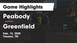 Peabody  vs Greenfield  Game Highlights - Feb. 13, 2020