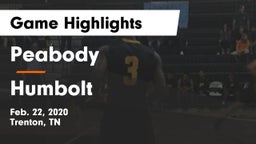 Peabody  vs Humbolt Game Highlights - Feb. 22, 2020